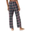 imageAmazon Essentials Womens Flannel Pajama Sleep PantBlack Plaid