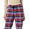 imageAmazon Essentials Womens Flannel Pajama Sleep PantBlue Mixed Tartan