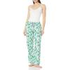 imageAmazon Essentials Womens Flannel Pajama Sleep PantEcru Festive Tree