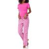 imageAmazon Essentials Womens Flannel Pajama Sleep PantFuchsia Silhouette Floral