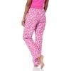 imageAmazon Essentials Womens Flannel Pajama Sleep PantFuchsia Silhouette Floral