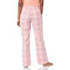 imageAmazon Essentials Womens Flannel Pajama Sleep PantLight Pink Peach Plaid