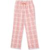 imageAmazon Essentials Womens Flannel Pajama Sleep PantLight Pink Peach Plaid