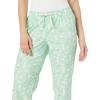 imageAmazon Essentials Womens Flannel Pajama Sleep PantMint Green Forest Animals