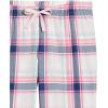 imageAmazon Essentials Womens Flannel Pajama Sleep PantPink White Large Plaid