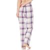 imageAmazon Essentials Womens Flannel Pajama Sleep PantPink White Large Plaid