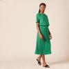 imageAmazon Essentials Womens Georgette Midi Length SkirtGreen Floral