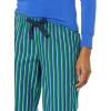 imageAmazon Essentials Womens Lightweight Flannel Pant and LongSleeve TShirt Sleep SetBlue Green Stripe