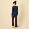 imageAmazon Essentials Womens Lightweight Flannel Pant and LongSleeve TShirt Sleep SetBurgundy PlaidNavy