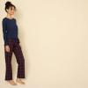 imageAmazon Essentials Womens Lightweight Flannel Pant and LongSleeve TShirt Sleep SetBurgundy PlaidNavy