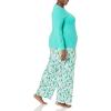 imageAmazon Essentials Womens Lightweight Flannel Pant and LongSleeve TShirt Sleep SetEcru Festive Tree