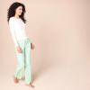 imageAmazon Essentials Womens Lightweight Flannel Pant and LongSleeve TShirt Sleep SetMint Green Forest Animals