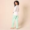 imageAmazon Essentials Womens Lightweight Flannel Pant and LongSleeve TShirt Sleep SetMint Green Forest Animals