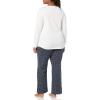 imageAmazon Essentials Womens Lightweight Flannel Pant and LongSleeve TShirt Sleep SetNavy Dots