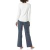 imageAmazon Essentials Womens Lightweight Flannel Pant and LongSleeve TShirt Sleep SetNavy Dots