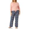 imageAmazon Essentials Womens Lightweight Flannel Pant and LongSleeve TShirt Sleep SetSalmon PinkFloral Camo
