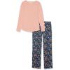 imageAmazon Essentials Womens Lightweight Flannel Pant and LongSleeve TShirt Sleep SetSalmon PinkFloral Camo