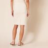 imageAmazon Essentials Womens Ponte PullOn Above The Knee Fitted Pencil SkirtBeige