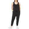 imageAmazon Essentials Womens Studio Terry Jumpsuit Available in Plus SizeBlack