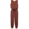 imageAmazon Essentials Womens Studio Terry Jumpsuit Available in Plus SizeBlack Brown Animal Print