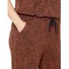 imageAmazon Essentials Womens Studio Terry Jumpsuit Available in Plus SizeBlack Brown Animal Print