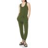 imageAmazon Essentials Womens Studio Terry Jumpsuit Available in Plus SizeDark Olive
