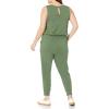 imageAmazon Essentials Womens Studio Terry Jumpsuit Available in Plus SizeMilitary Green