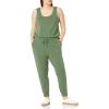imageAmazon Essentials Womens Studio Terry Jumpsuit Available in Plus SizeMilitary Green