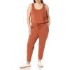 imageAmazon Essentials Womens Studio Terry Jumpsuit Available in Plus SizeTerracotta