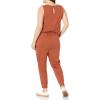 imageAmazon Essentials Womens Studio Terry Jumpsuit Available in Plus SizeTerracotta