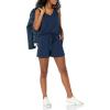 imageAmazon Essentials Womens Studio Terry RomperNavy