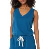 imageAmazon Essentials Womens Studio Terry RomperTeal Blue