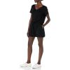 imageAmazon Essentials Womens Supersoft Terry ShortSleeve VNeck Romper Previously Daily RitualBlack