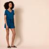 imageAmazon Essentials Womens Supersoft Terry ShortSleeve VNeck Romper Previously Daily RitualDeep Blue