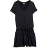 imageAmazon Essentials Womens Supersoft Terry ShortSleeve VNeck Romper Previously Daily RitualNavy