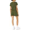 imageAmazon Essentials Womens Supersoft Terry ShortSleeve VNeck Romper Previously Daily RitualOlive