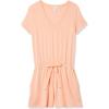 imageAmazon Essentials Womens Supersoft Terry ShortSleeve VNeck Romper Previously Daily RitualPastel Peach