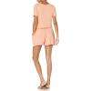 imageAmazon Essentials Womens Supersoft Terry ShortSleeve VNeck Romper Previously Daily RitualPastel Peach