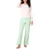 imageAmazon Essentials Womens Lightweight Flannel Pant and LongSleeve TShirt Sleep SetMint Green Forest Animals