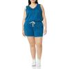 imageAmazon Essentials Womens Studio Terry RomperTeal Blue