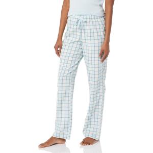 imageAmazon Essentials Womens Flannel Pajama Sleep PantLight Blue Plaid