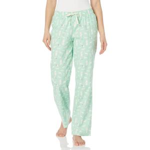 imageAmazon Essentials Womens Flannel Pajama Sleep PantMint Green Forest Animals