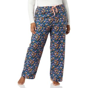 imageAmazon Essentials Womens Flannel Pajama Sleep PantNavy Floral Print