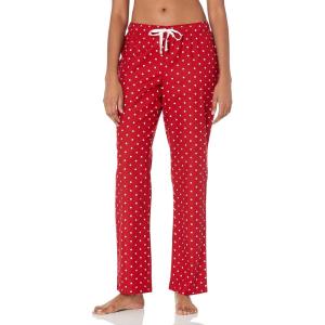 imageAmazon Essentials Womens Flannel Pajama Sleep PantRed White Dots