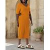 imageAmazon Essentials Womens Fine Rib Side CutOut Dress Previously Daily RitualDark Caramel