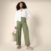 imageAmazon Essentials Womens HighRise RegularFit FullLength Cargo Khaki PantDark Olive