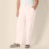 imageAmazon Essentials Womens HighRise RegularFit FullLength Cargo Khaki PantLight Pink