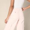 imageAmazon Essentials Womens HighRise RegularFit FullLength Cargo Khaki PantLight Pink