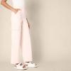 imageAmazon Essentials Womens HighRise RegularFit FullLength Cargo Khaki PantLight Pink