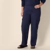 imageAmazon Essentials Womens HighRise RegularFit FullLength Cargo Khaki PantNavy